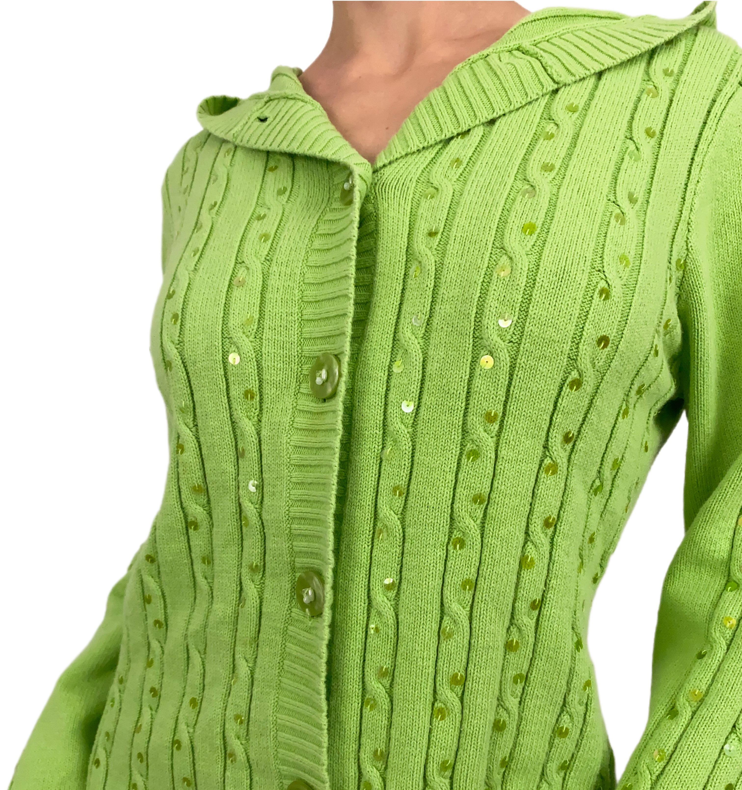 Lime Sweater Dress (S)