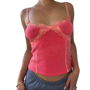 Vintage Wool Blend Lace Trim Cami (S)
