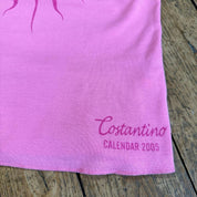 Vintage Italian Pink Cotton Halter Tank (XS/S)
