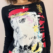 Italian Vintage 00s graphic long sleeve tee (S/M)