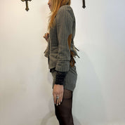 Vintage Plaid Blazer & Shorts Suit (XS)