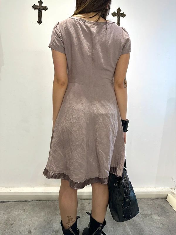 Vintage Morgan de Toi Coquette Lace up Mini Dress (S)