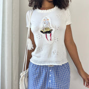 Christian Lacroix Embroidered Top and Matching Bag (S/M)