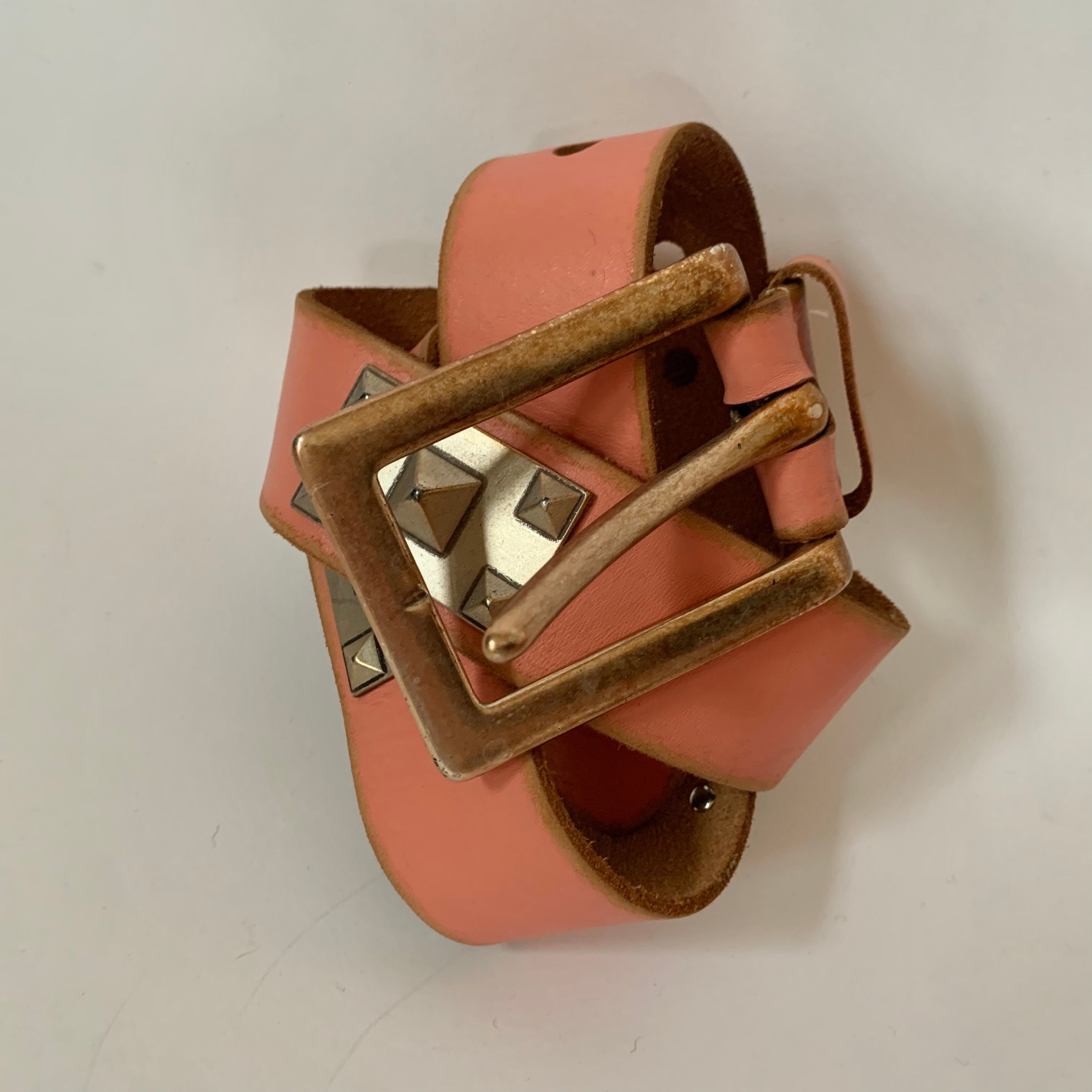 Coral Leather Belt (M)