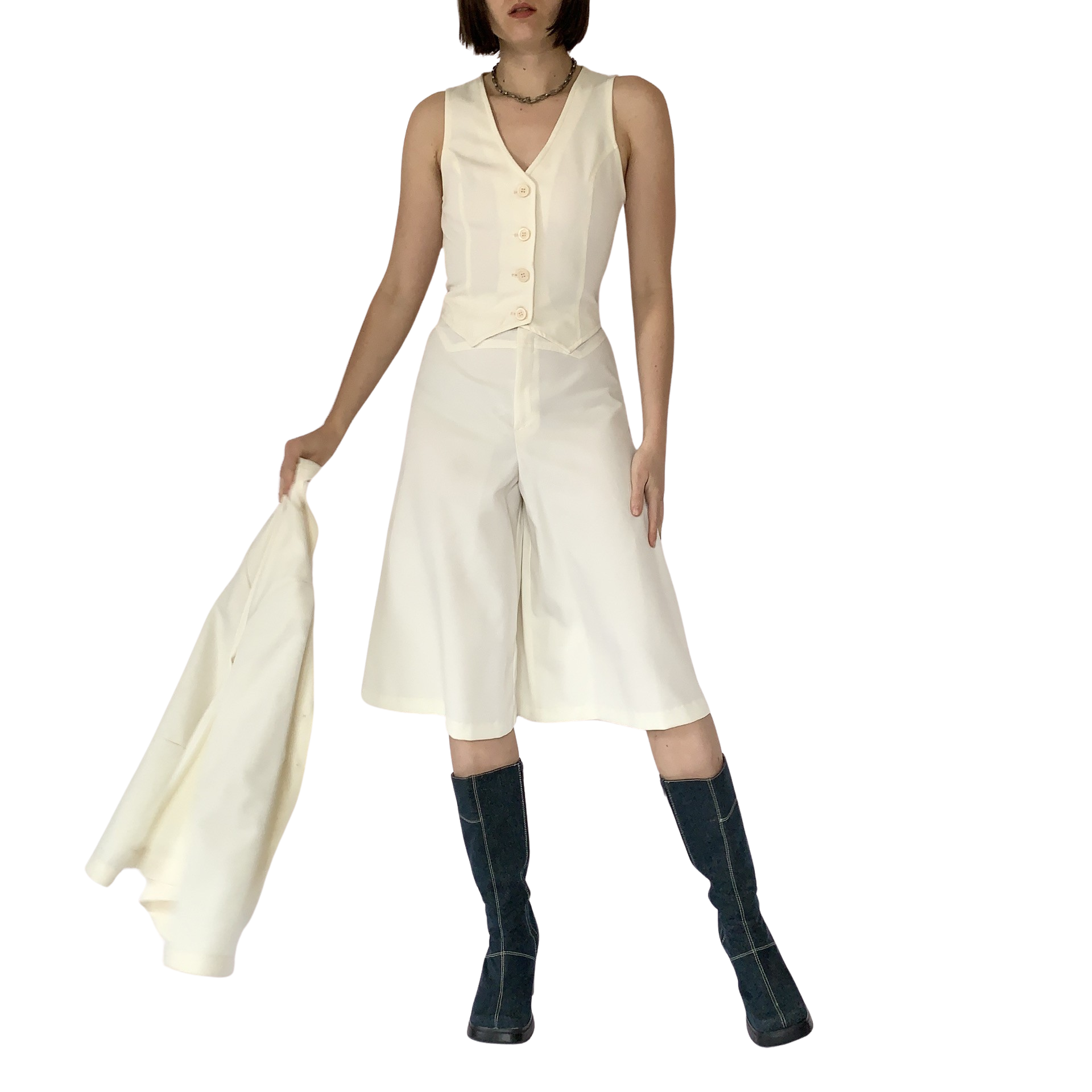 Vintage 1970s Three-Piece Suit (XXS)