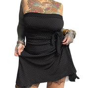 Y2K polka dot tube dress (M/L)