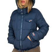 2000s Hollister Navy Puffer Coat (L)