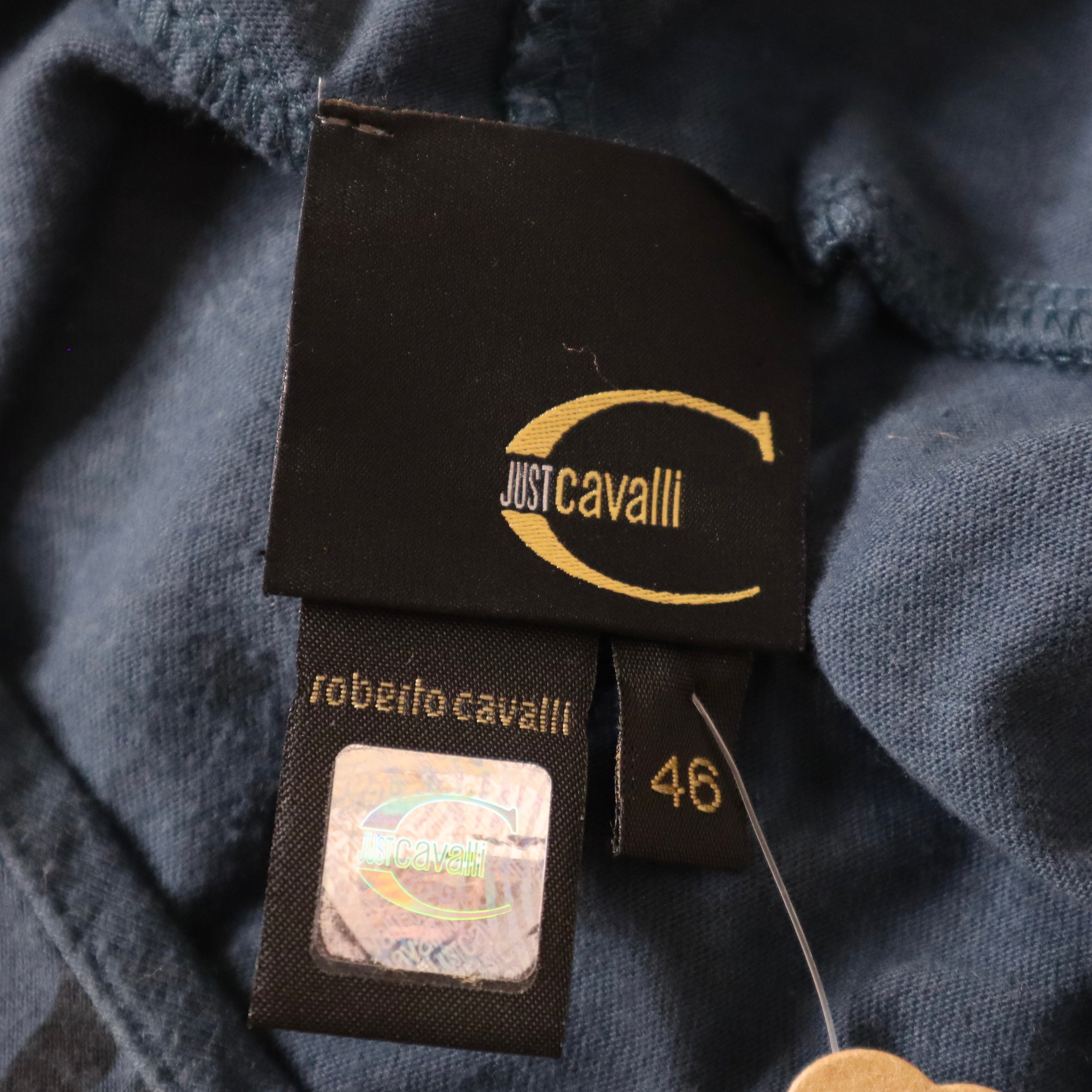 Y2K CAVALLI Graphic Puff Sleeve Top (M/L)