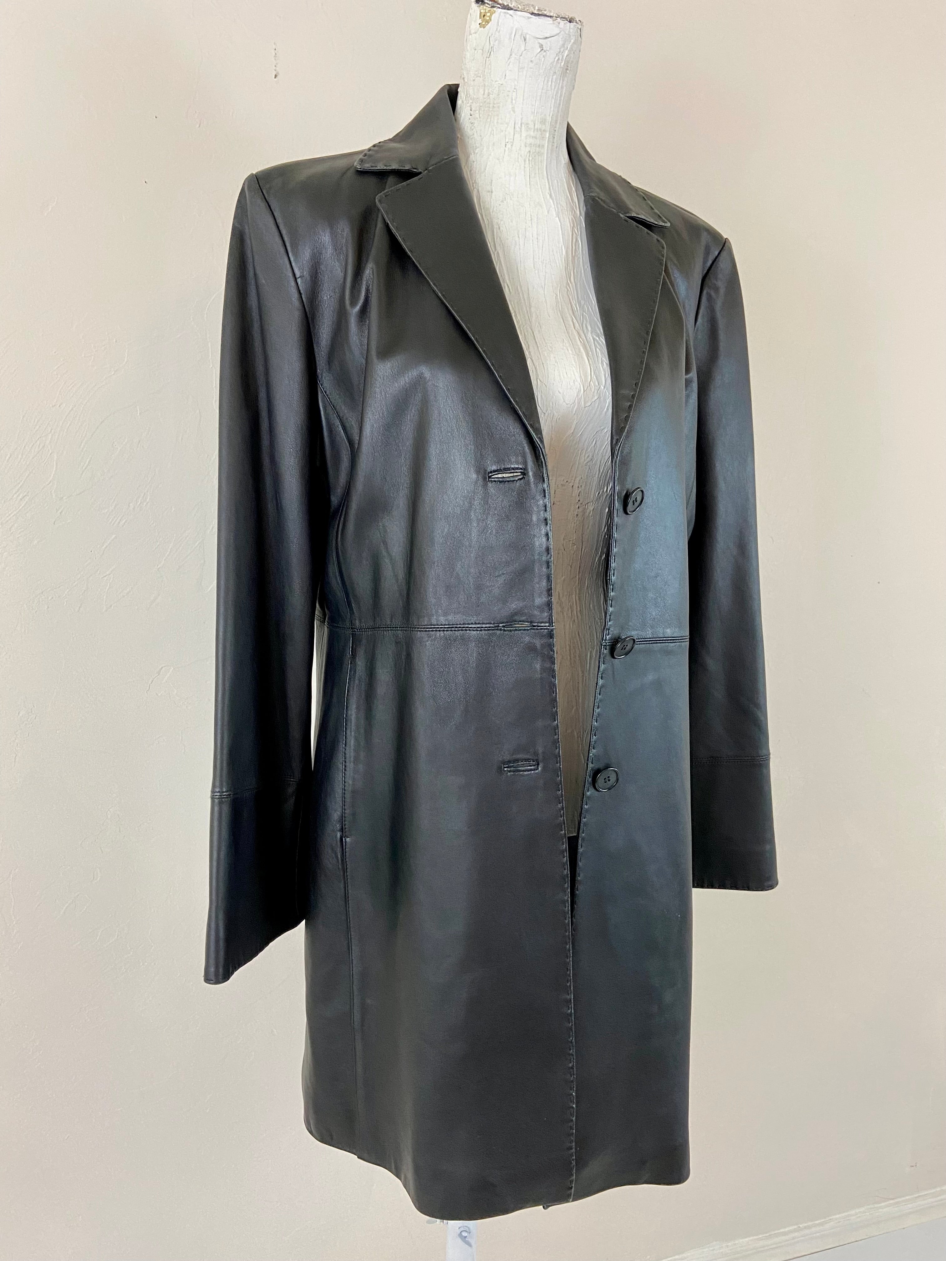 Black soft leather jacket