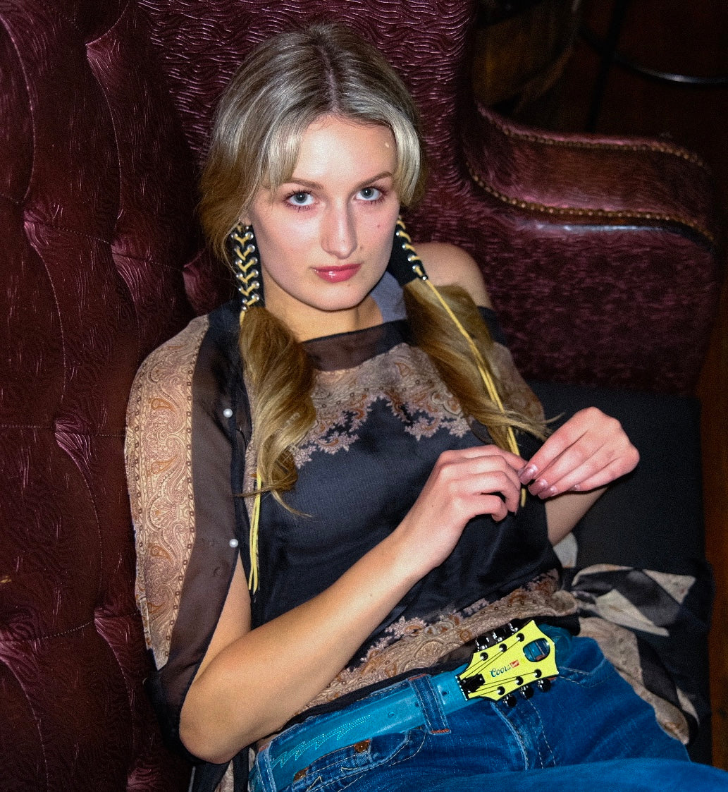 Leather Pigtail Hair Wraps