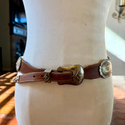 Justin vintage leather belt