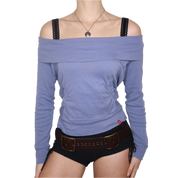 Y2K ESPRIT Periwinkle Off the Shoulder Top (M)