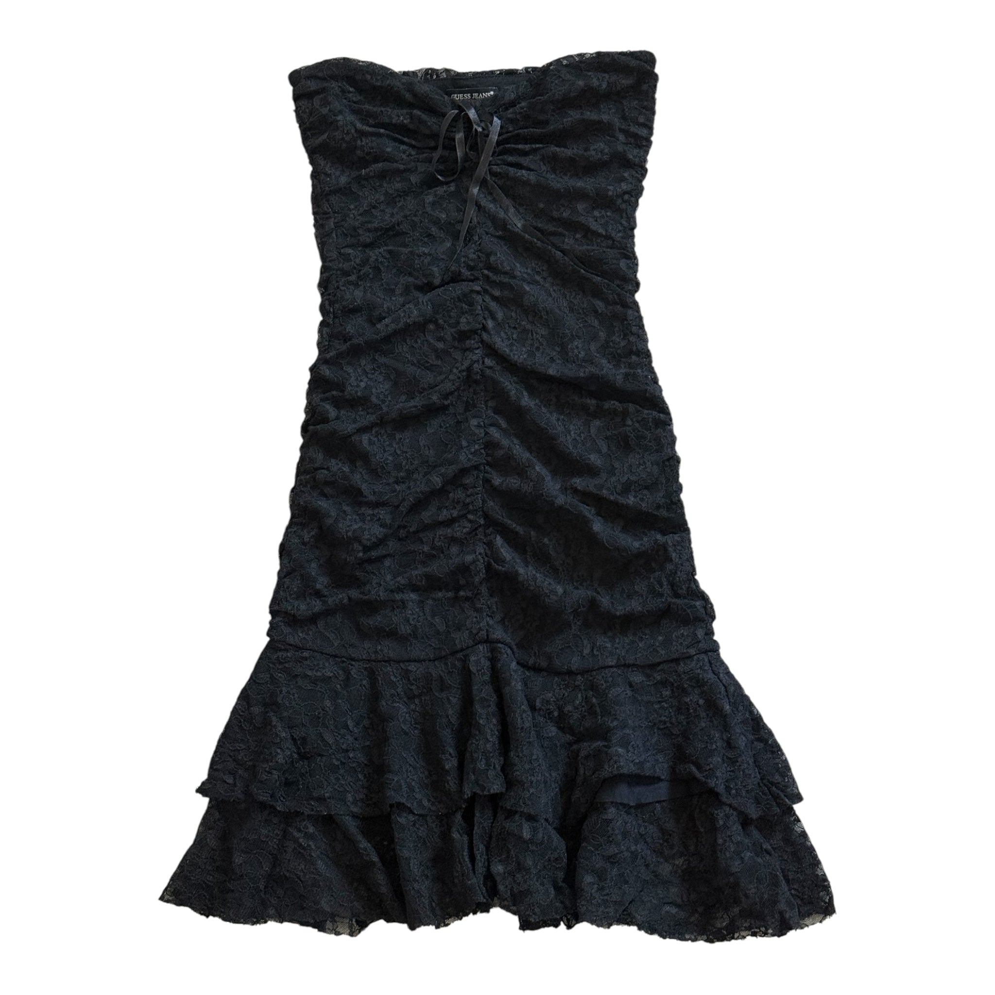 Vintage guess lace strapless dress (XS)