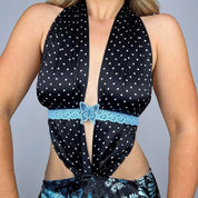 Polka Dot Butterfly Midi Dress (S)