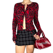 Diane von Furstenburg Leopard Cardigan (L)