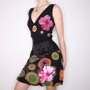 Y2K DESIGUAL Dragon Bubble Dress (S/M)