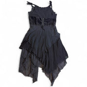 Lip Service Hanky Hem Layered gothic dress (XL)