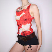 90s French Rose Tank Top (S/M)