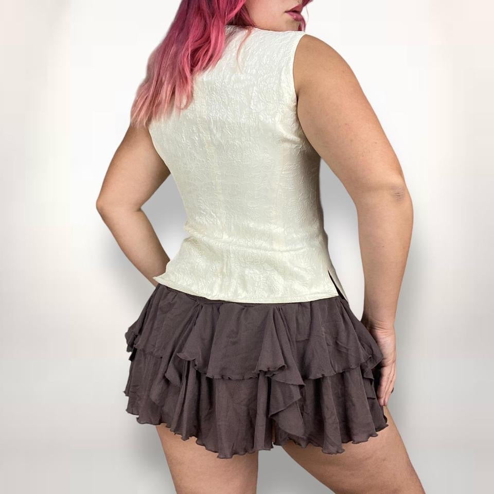 90s Express Ivory Silk Vest (Medium)