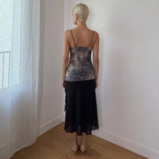 Vintage Paisley Mesh Cami Top (S)