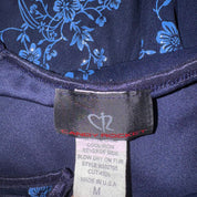 90s Floral Mesh Maxi Dress (S/M)