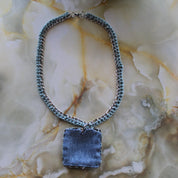 Crochet Pyramid Stud Necklace