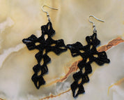 Crochet Cross Earrings