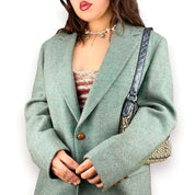 Vintage Alpine Wool Oversized Blazer (L)