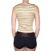 90s Textured Gold Tank Top (M)