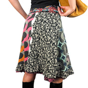 Desigual Patchwork Midi Skirt (XS)