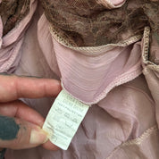 Y2K fairy core lace up blouse (XS/S)