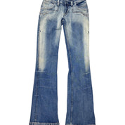 Antik denim low rise flared jeans