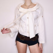 Y2K ESCADA White Collared Jacket (M)