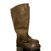 Vintage Boho Slouch Leather Knee High Calf Boots (5)