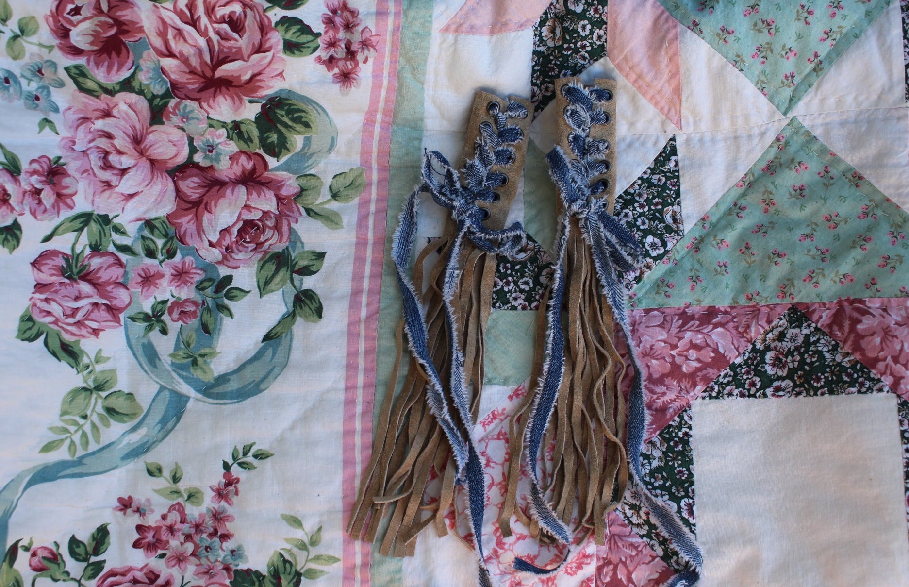 Leather Pigtail Hair Wraps