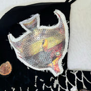 Vintage Italian Fish Print Dress (M)