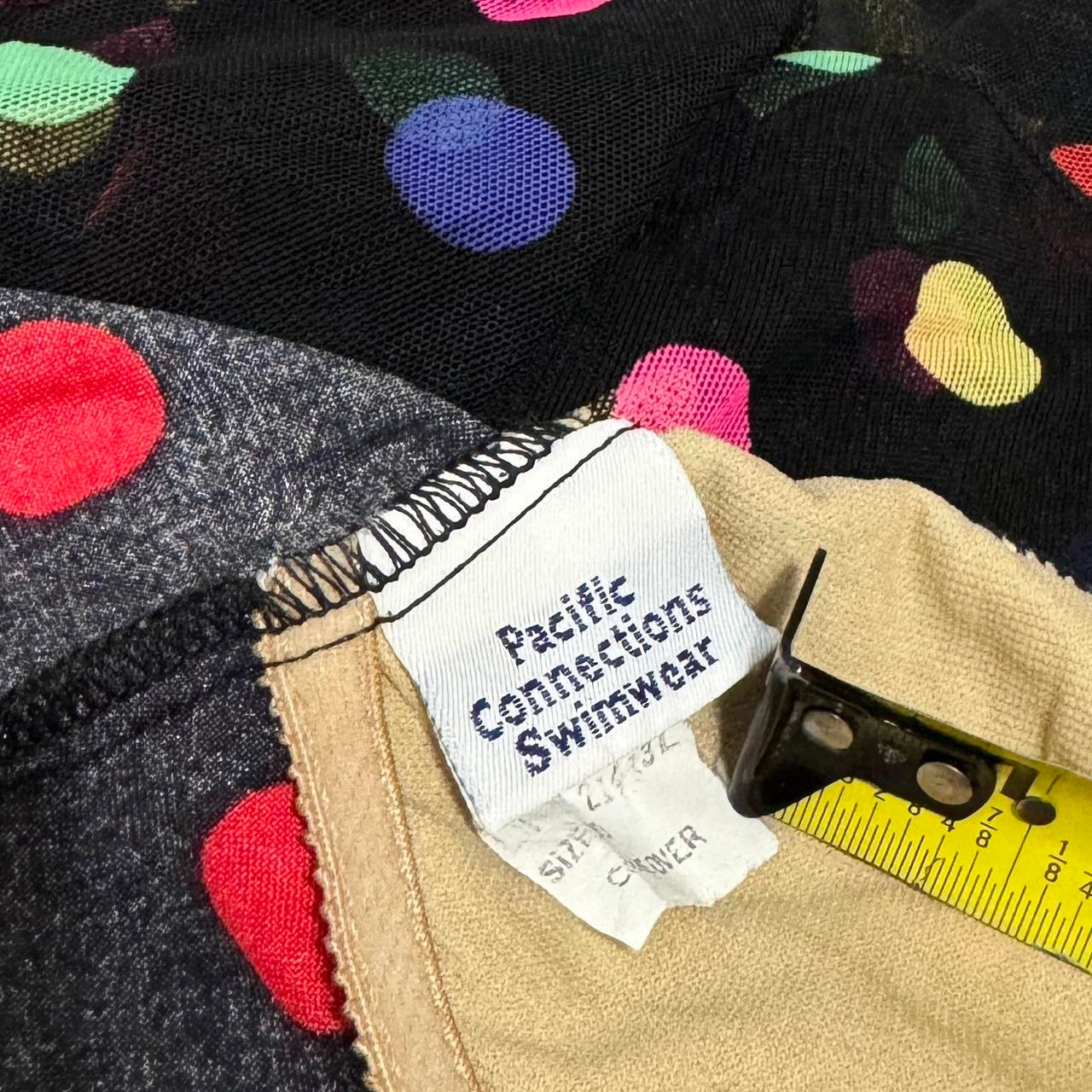 90s Kitschy Polka Dot One Piece (M)