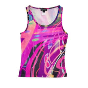 Bebe Y2K Cyber Graphic Cami (S)