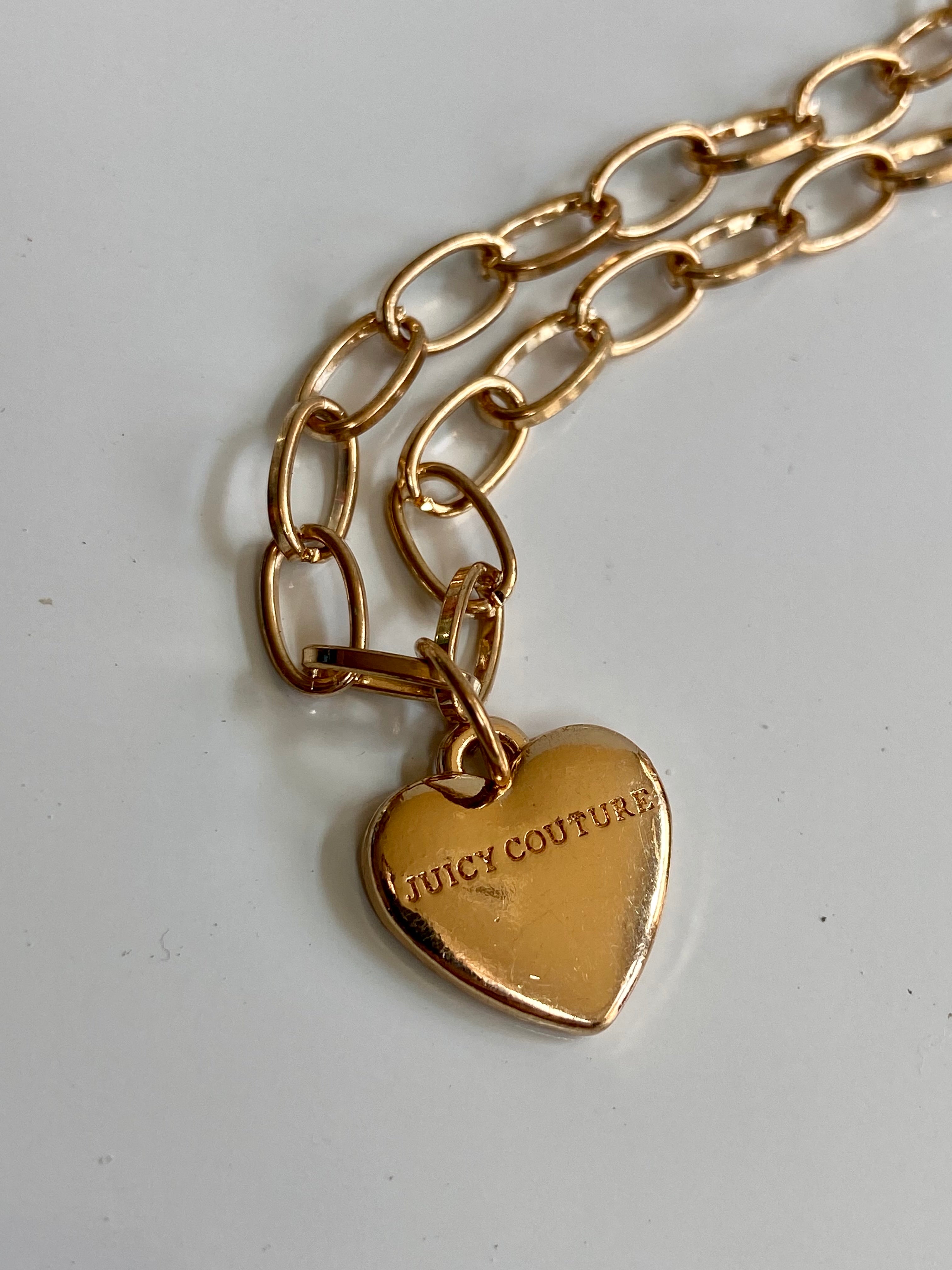 Gold juicy couture heart ❤️ no