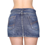 Y2K Italian Denim Mini Skirt (S)