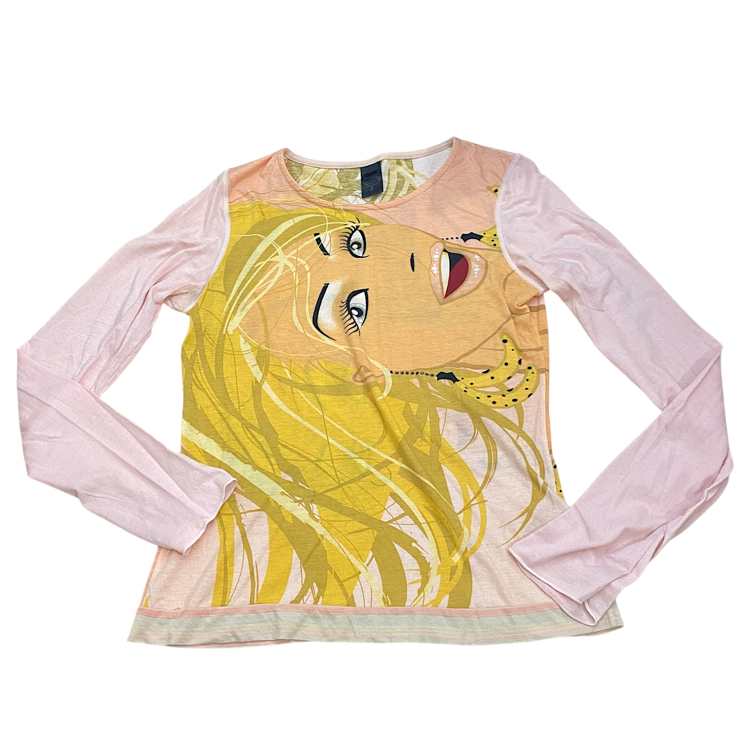 Custo Barcelona Graphic Print Longsleeve (S/M)