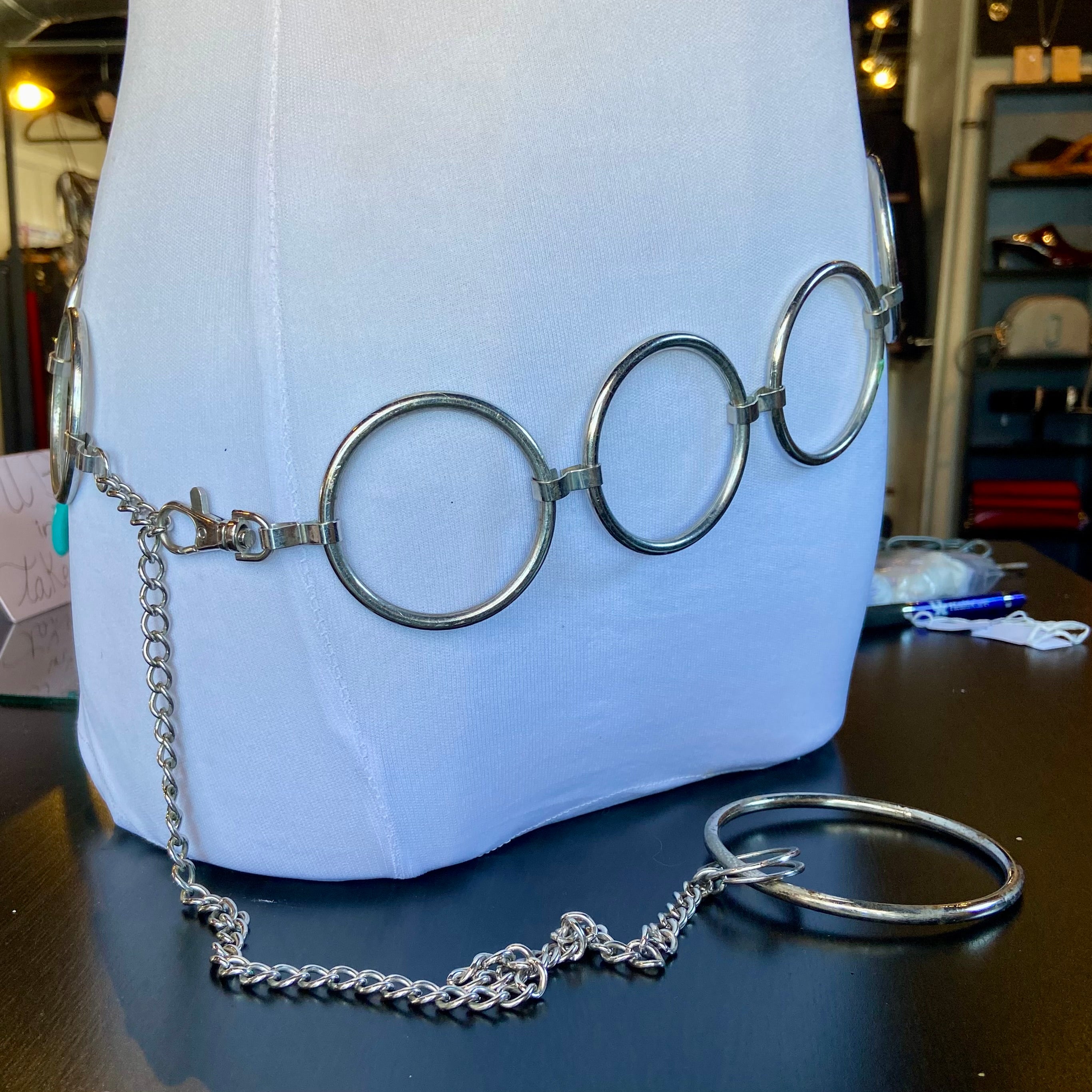 Silver Circle Linked Belt