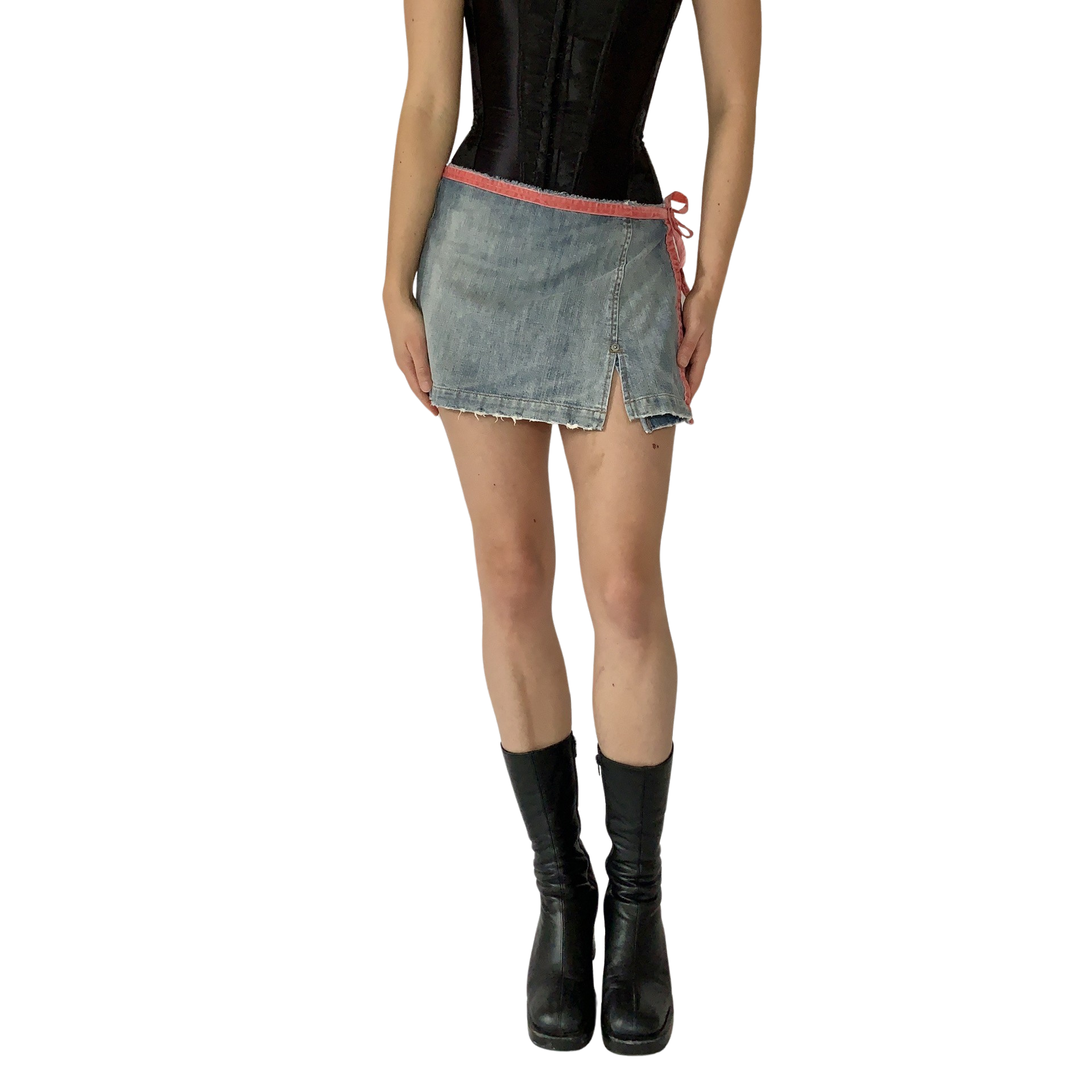 Y2K Denim Wrap Mini (S)