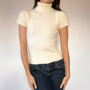 90s Cream Angora Top (XS/S)