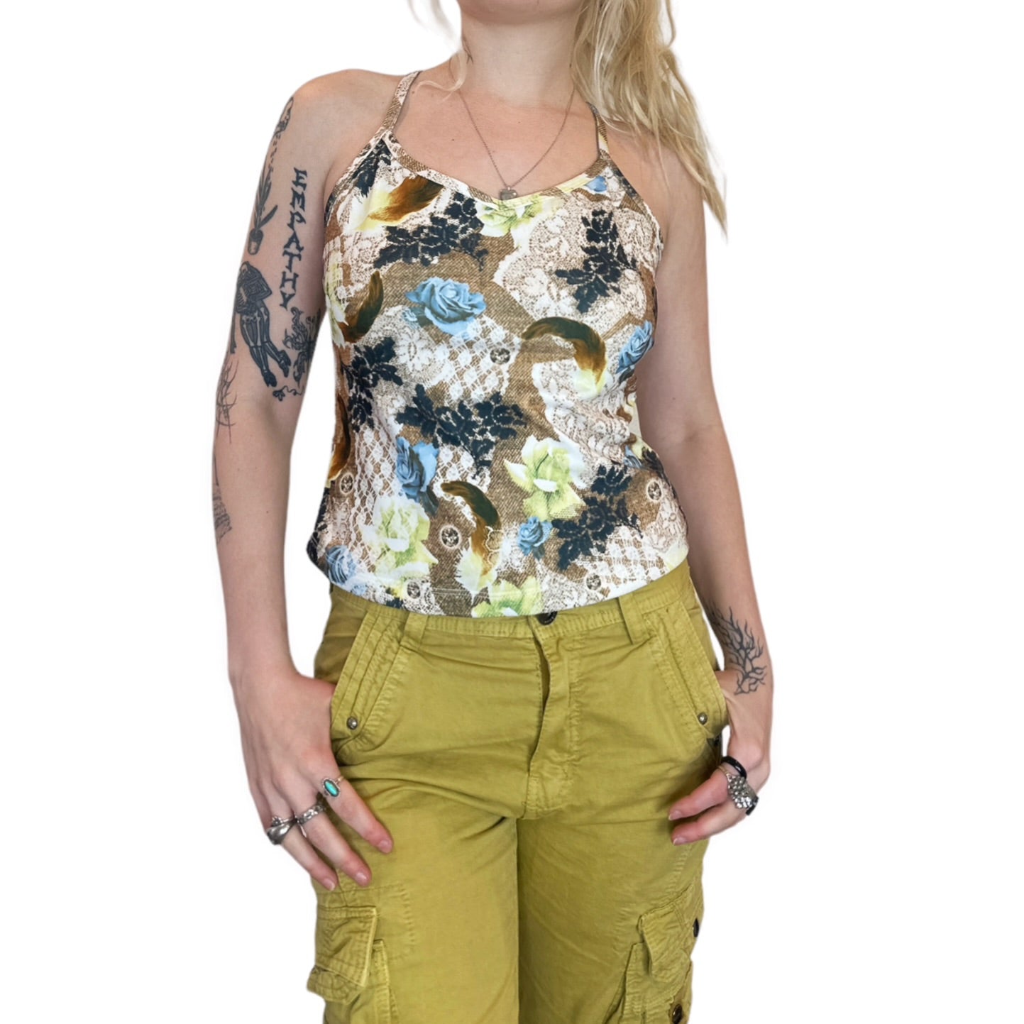 90s Digital Print Tank Top (M)