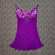 Victoria’s Secret Custom Embellished Purple Lace Slip (M)