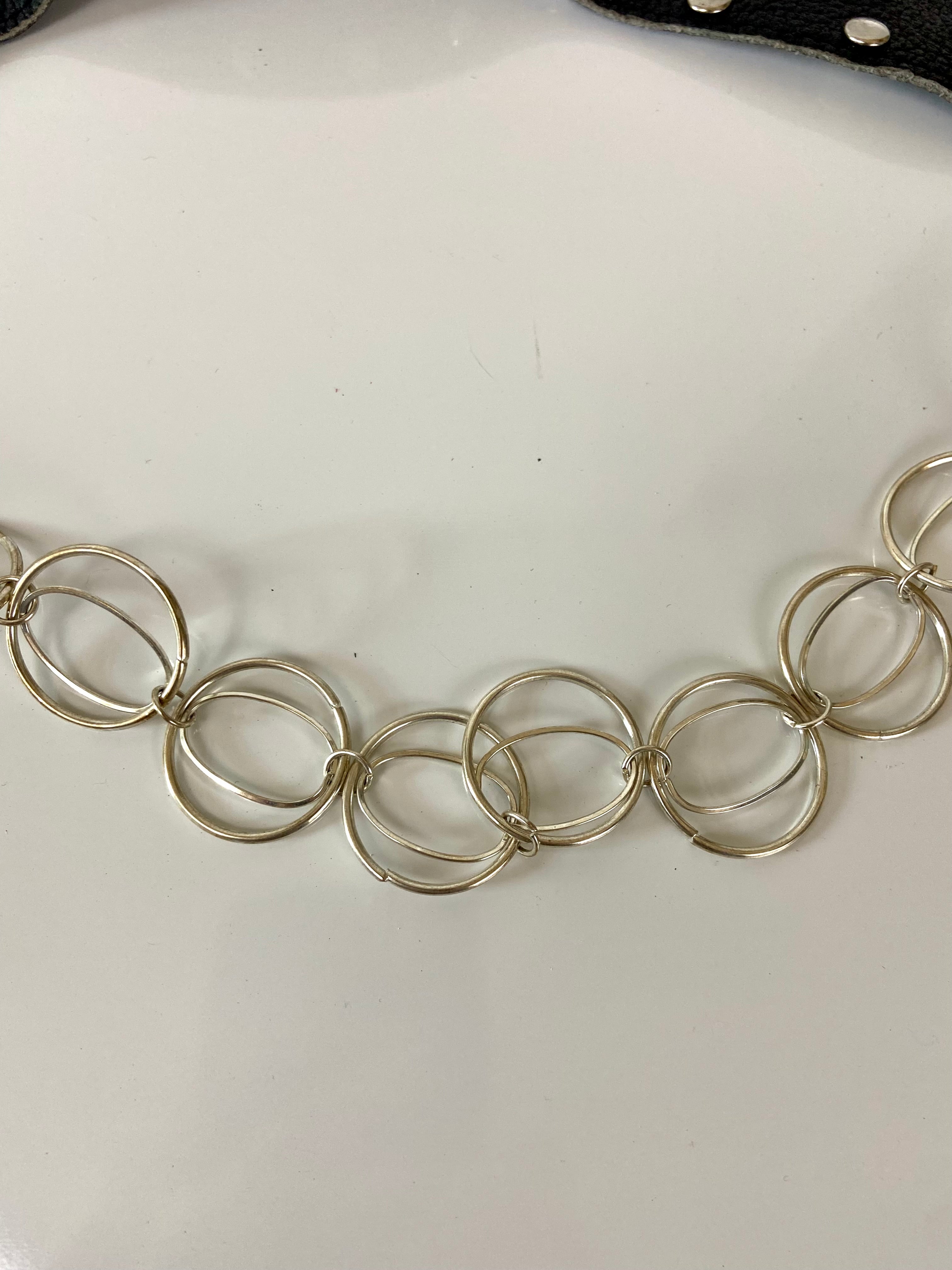 Black and silver chain