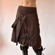 2000s Cargo Midi Skirt (XL)