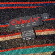 90s Metallic Striped Knit Long Sleeve (S/M)