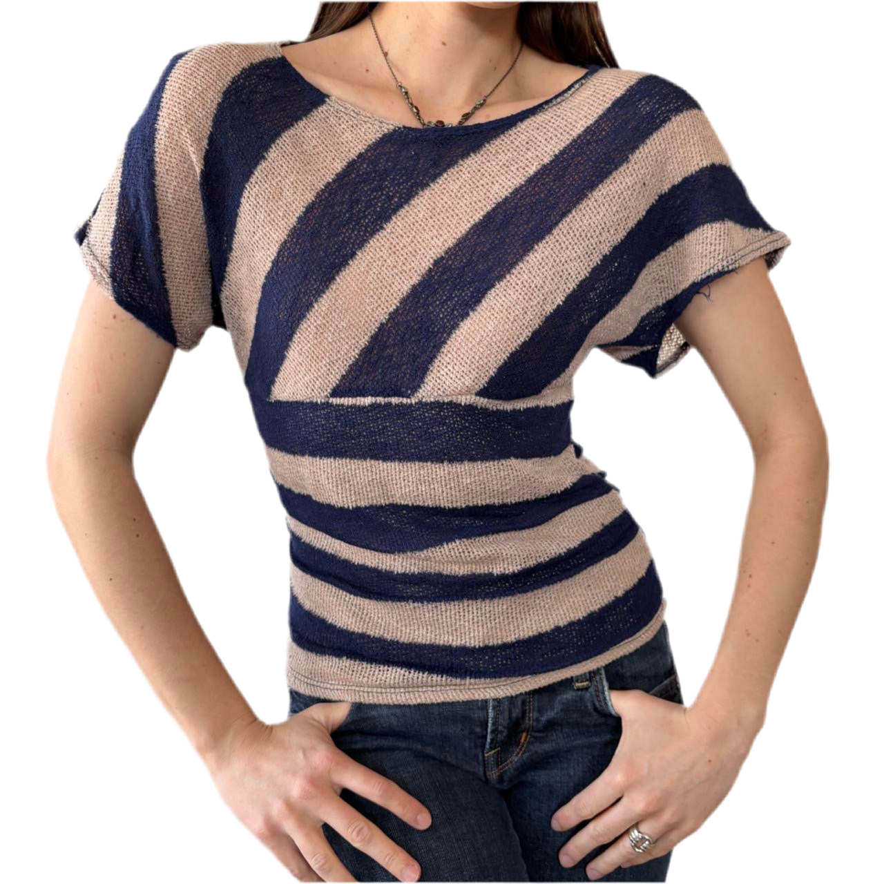 Y2K Slouchy Knit Top (S)